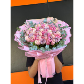 41 RENKLİ GÜL BUKETİ